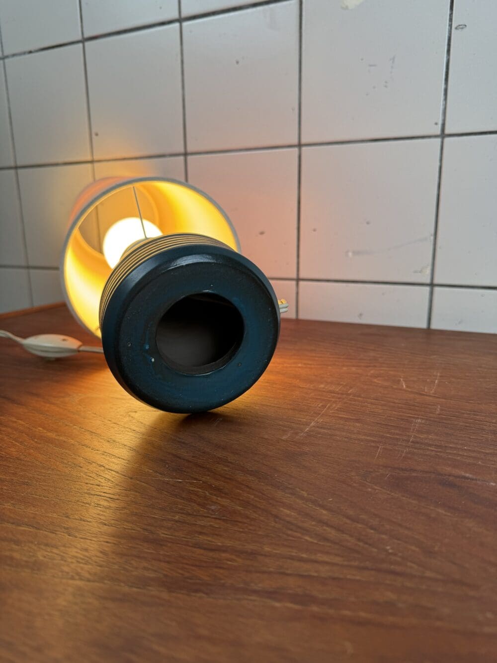 Vintage Ceramic Table Lamp with Shade