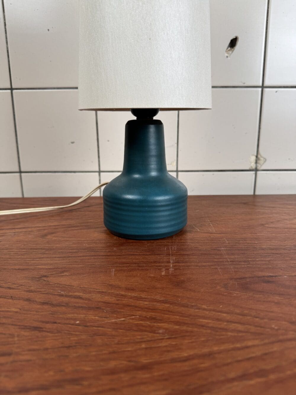 Vintage Ceramic Table Lamp with Shade