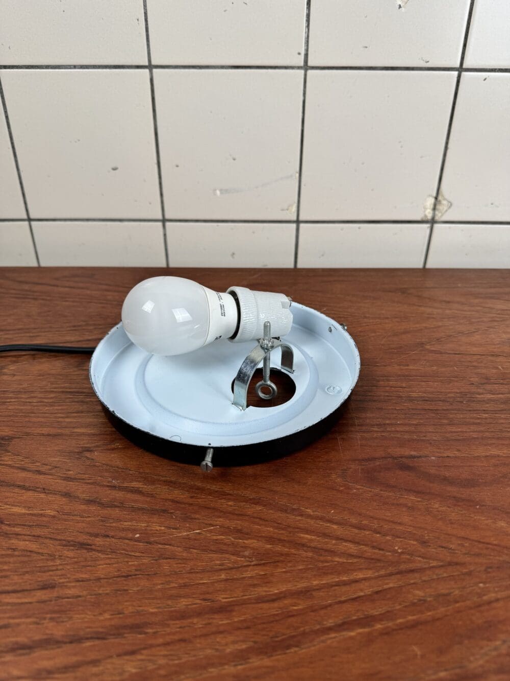 Vintage Textured Glass Ceiling Lamp