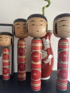 Vintage Japanese Kokeshi Dolls - Large - 32CM