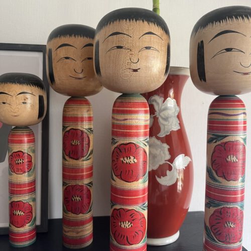 Vintage Japanese Kokeshi Dolls - Large - 32CM