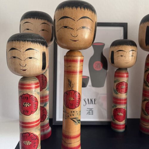 Vintage Japanese Kokeshi Dolls - Large - 32CM