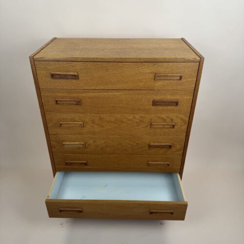 Vintage Danish Oak Chest of Drawers