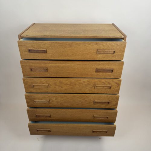 Vintage Danish Oak Chest of Drawers