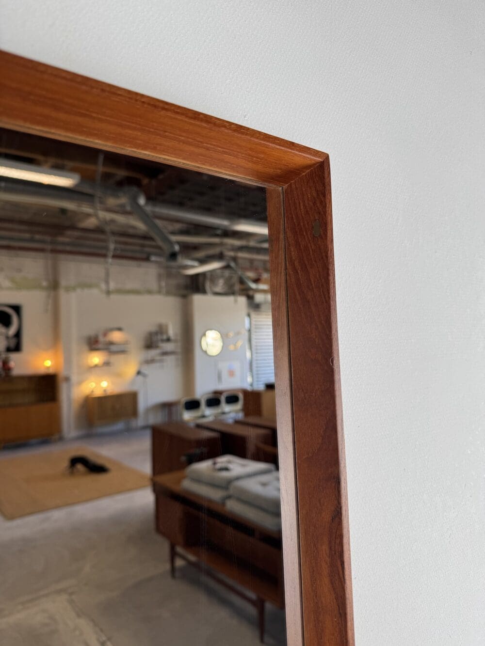 Vintage Danish Teak Mirror