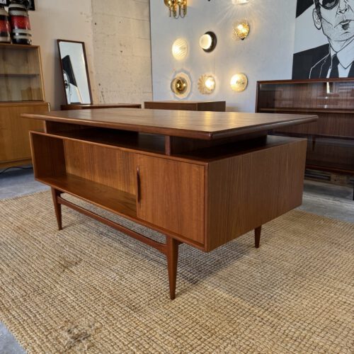 Teak Two-Sided Executive Desk – H. Riestenpatt for RT Möbel (Model RT200)