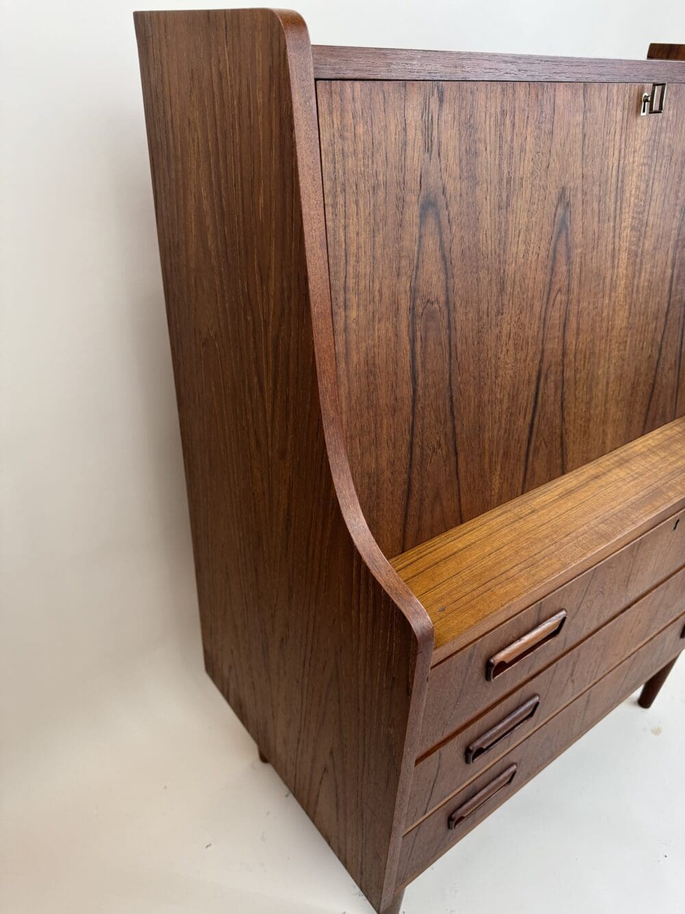 Mid-Century Danish Teak Secretary, Gunnar Nielsen Tibergaard