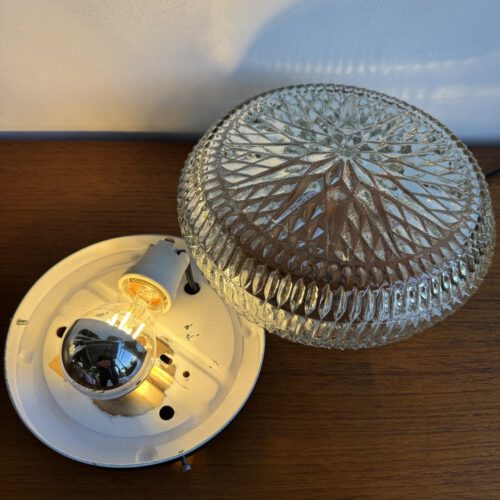 Vintage Textured Glass Ceiling/Wall Lamp