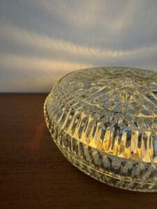 Vintage Textured Glass Ceiling/Wall Lamp