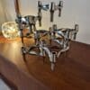 Vintage BMF Stoff Nagel Candle Holders