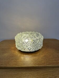 Glashütte Limburg A664 Wall or Ceiling Lamp – Brutalist Crystal Elegance