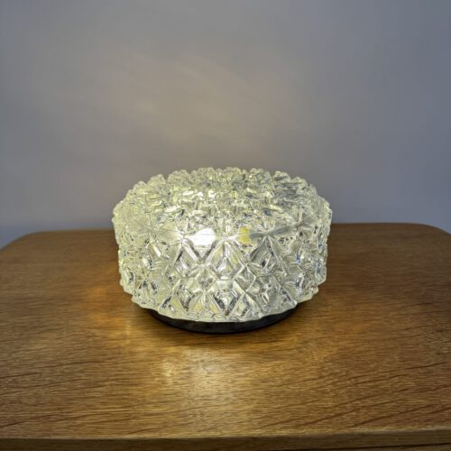 Glashütte Limburg A664 Wall or Ceiling Lamp – Brutalist Crystal Elegance