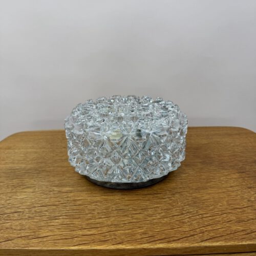 Glashütte Limburg A664 Wall or Ceiling Lamp – Brutalist Crystal Elegance