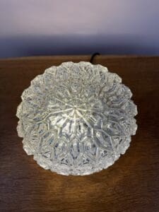 Glashütte Limburg A664 Wall or Ceiling Lamp – Brutalist Crystal Elegance