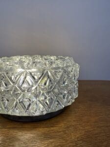 Glashütte Limburg A664 Wall or Ceiling Lamp – Brutalist Crystal Elegance