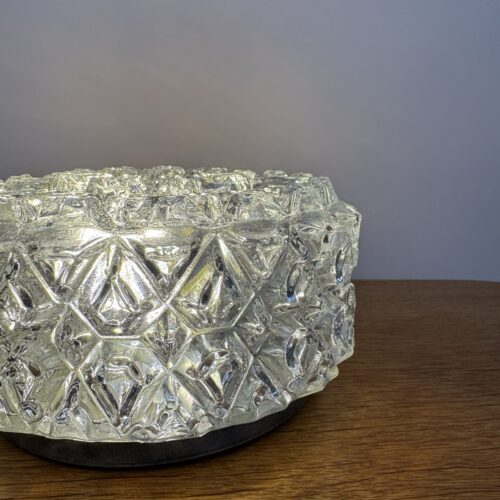 Glashütte Limburg A664 Wall or Ceiling Lamp – Brutalist Crystal Elegance