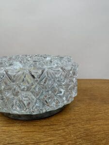 Glashütte Limburg A664 Wall or Ceiling Lamp – Brutalist Crystal Elegance