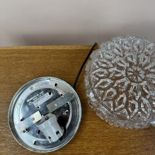 Glashütte Limburg A664 Wall or Ceiling Lamp – Brutalist Crystal Elegance