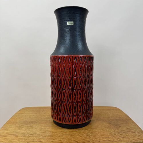 Carstens Tönnieshof West Germany Vase – Bold Red Lava Texture