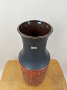 Carstens Tönnieshof West Germany Vase – Bold Red Lava Texture