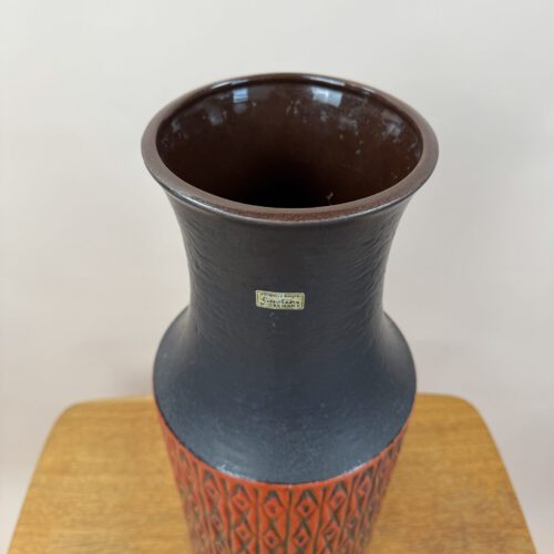 Carstens Tönnieshof West Germany Vase – Bold Red Lava Texture