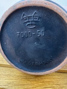 Carstens Tönnieshof West Germany Vase – Bold Red Lava Texture