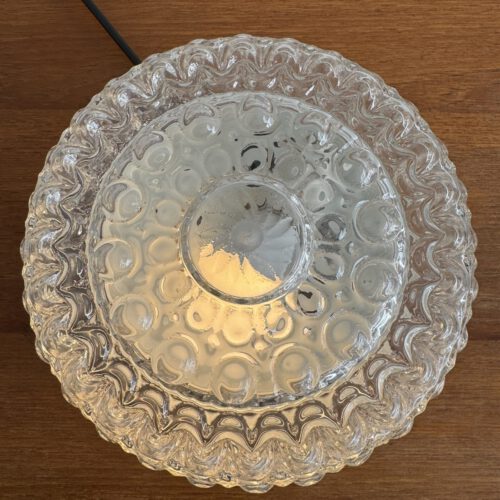 Vintage Glass Flush Mount Ceiling Light, Europe, 1970s