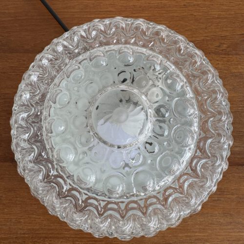 Vintage Glass Flush Mount Ceiling Light, Europe, 1970s