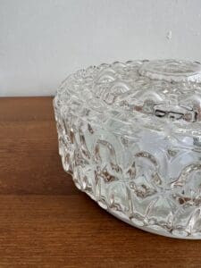 Vintage Glass Flush Mount Ceiling Light, Europe, 1970s