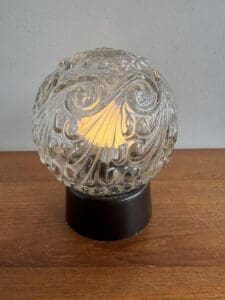 Vintage Glass Globe Ceiling Light, Europe, 1970s