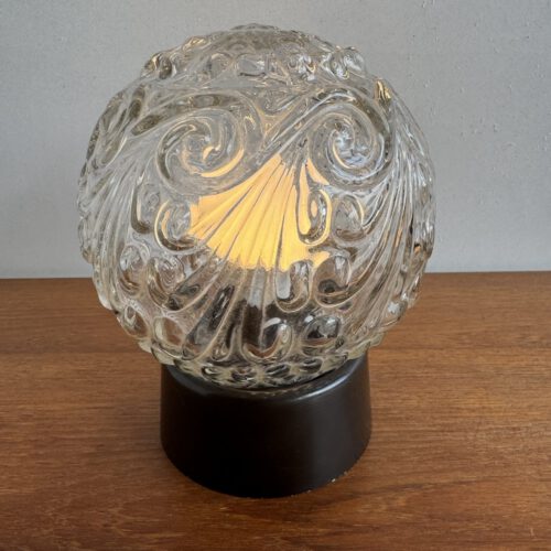 Vintage Glass Globe Ceiling Light, Europe, 1970s