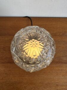 Vintage Glass Globe Ceiling Light, Europe, 1970s