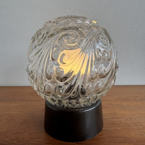 Vintage Glass Globe Ceiling Light, Europe, 1970s
