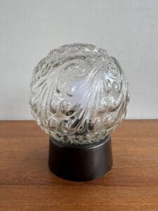 Vintage Glass Globe Ceiling Light, Europe, 1970s
