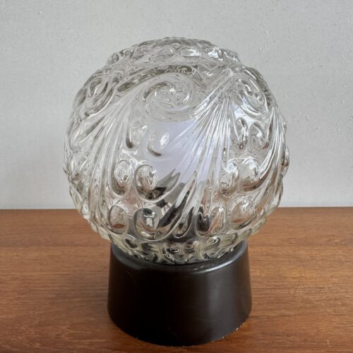 Vintage Glass Globe Ceiling Light, Europe, 1970s