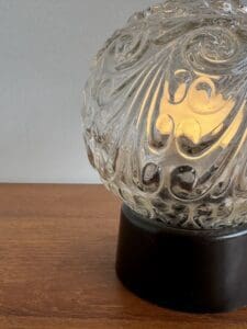Vintage Glass Globe Ceiling Light, Europe, 1970s