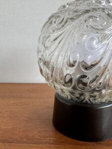 Vintage Glass Globe Ceiling Light, Europe, 1970s