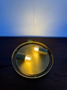 Vintage Bubble Glass Flush Mount Light, Europe, 1970s
