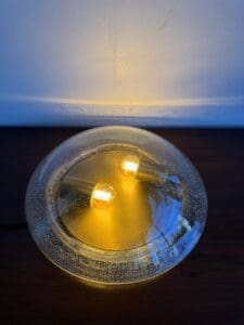 Vintage Bubble Glass Flush Mount Light, Europe, 1970s