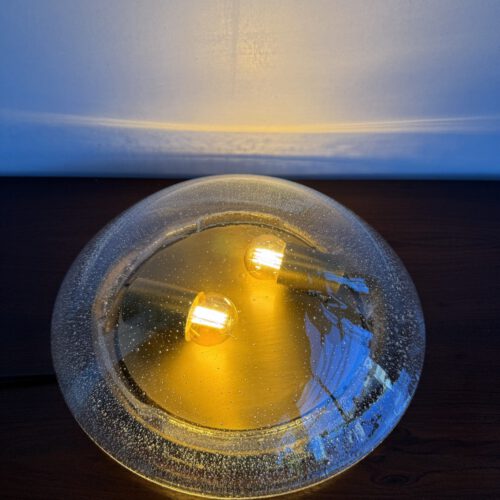 Vintage Bubble Glass Flush Mount Light, Europe, 1970s