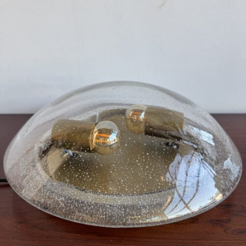 Vintage Bubble Glass Flush Mount Light, Europe, 1970s
