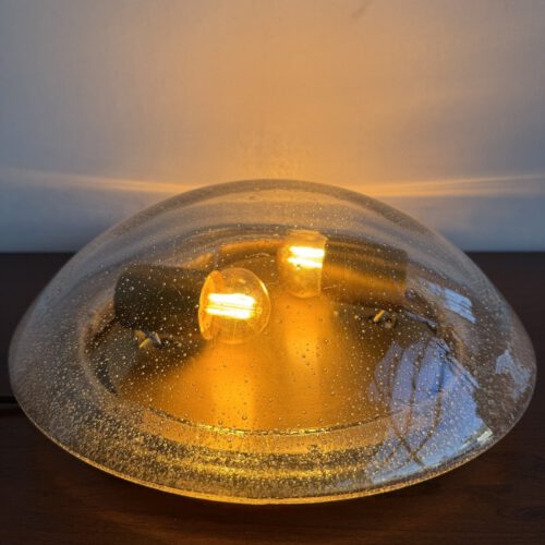 Vintage Bubble Glass Flush Mount Light, Europe, 1970s