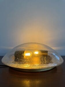 Vintage Bubble Glass Flush Mount Light, Europe, 1970s