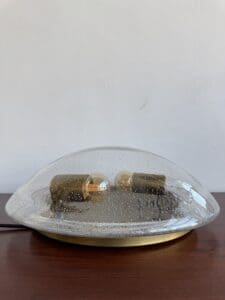 Vintage Bubble Glass Flush Mount Light, Europe, 1970s