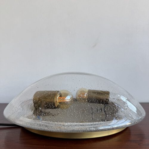 Vintage Bubble Glass Flush Mount Light, Europe, 1970s
