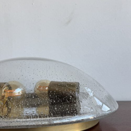 Vintage Bubble Glass Flush Mount Light, Europe, 1970s