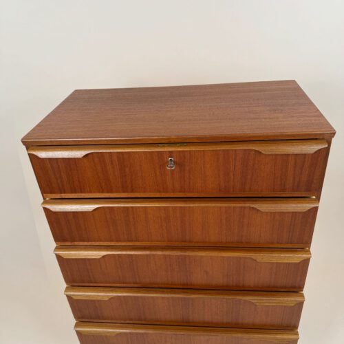 Danish Mid-Century Chest of Drawers – Elegant Teak Design with Certified Quality