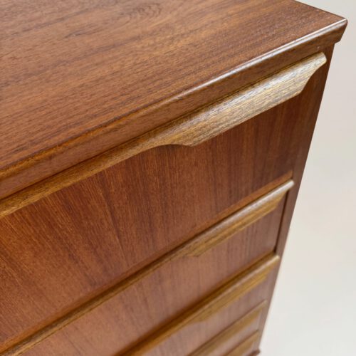 Danish Mid-Century Chest of Drawers – Elegant Teak Design with Certified Quality