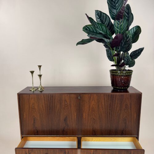 Mid-Century Rosewood Drop-Front Cabinet, Unknown, Scandinavia, 1960s
