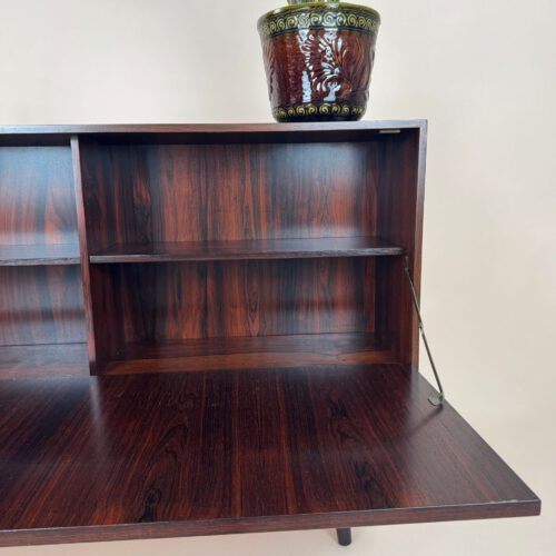 Mid-Century Rosewood Drop-Front Cabinet, Unknown, Scandinavia, 1960s